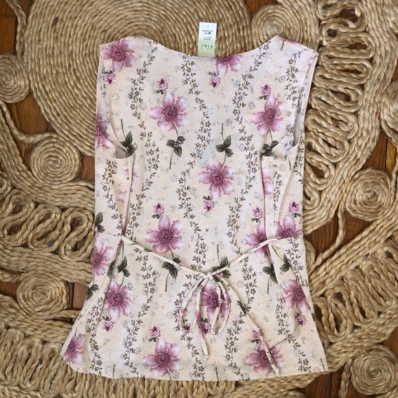 Vintage Fairycore Floral Sparkle Tank - Picture 4 of 5